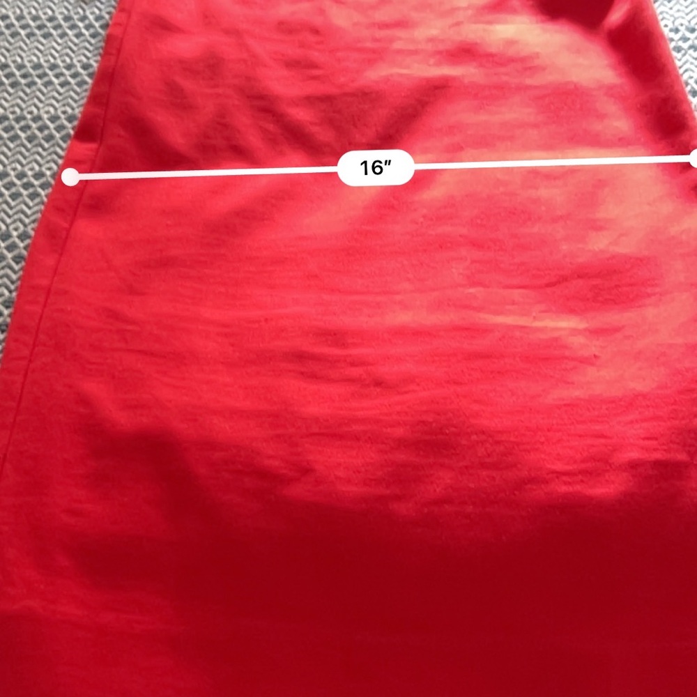 Anthropologie Bow Back Shift Dress Size 2 Red - Picture 13 of 14